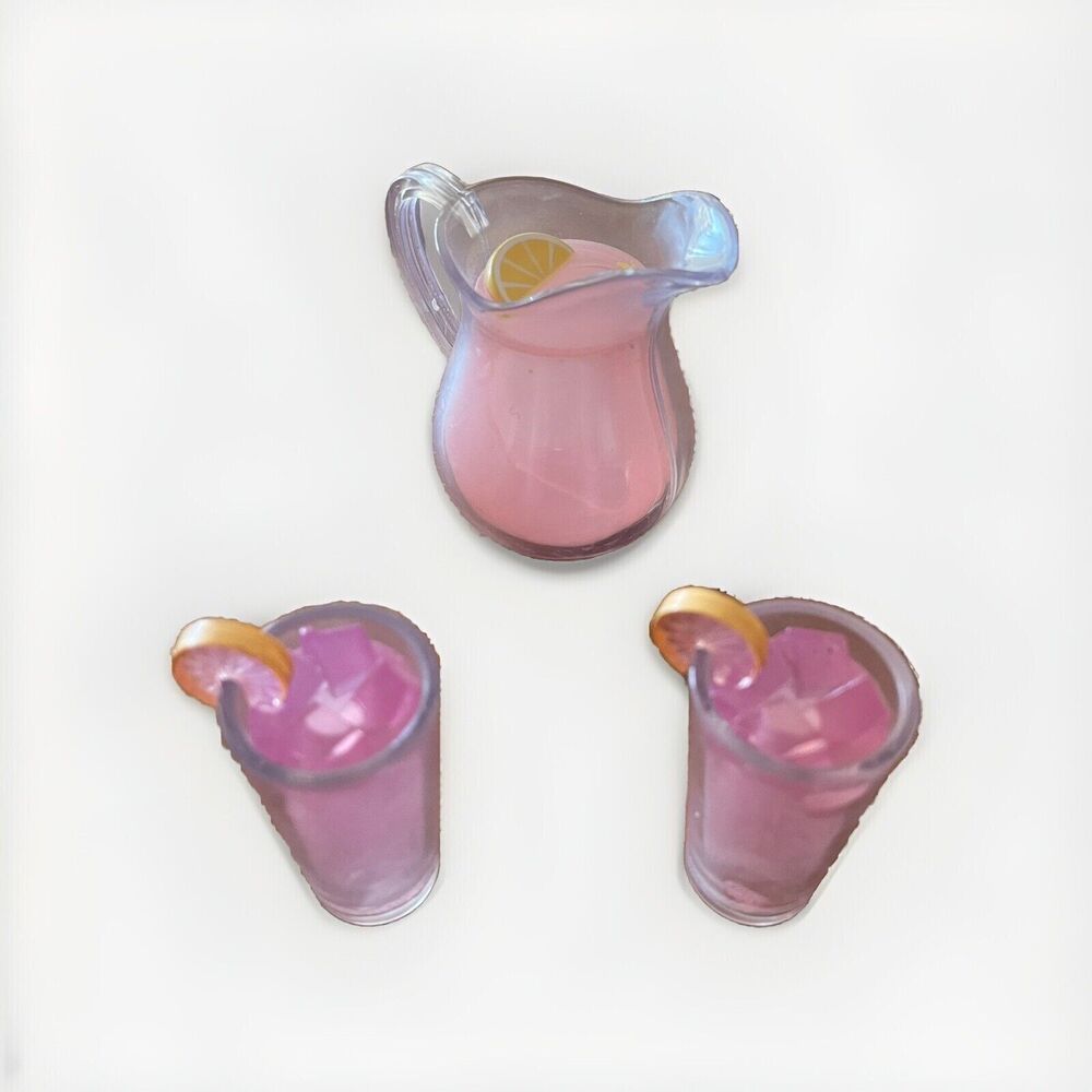 Our Generation Doll Lemonade Pitcher 2 Cups of Lemonade Seaside Beach House